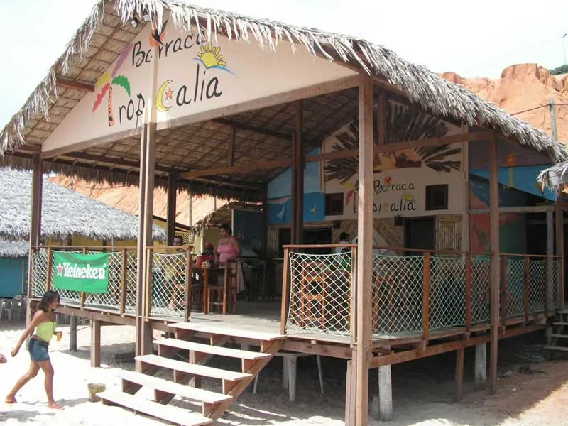 Strandrestaurant in Canoa Quebrada, Brasilien