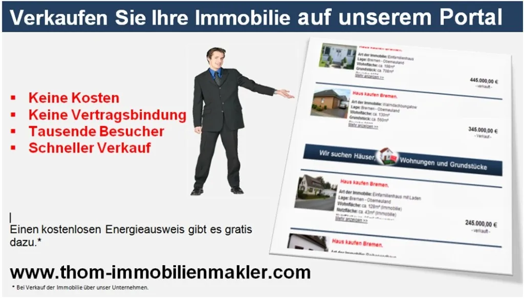 Walle und Findorff, Utbremen und Neustadt sowie in Habenhausen. Immobilien gesuc