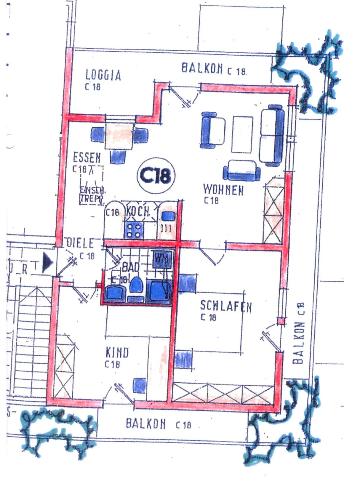 3,5 Zimmer Penthousewohnung Provisionsfrei