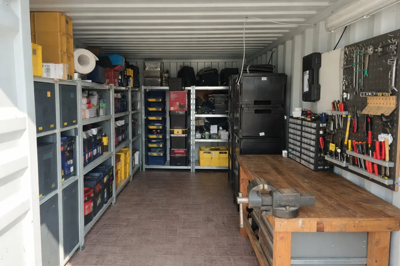 Lagerpark Dachau-Garage-Selfstorage-Lager-Lagercontainer-Einlagerung- Abstellraum mit Licht und Strom